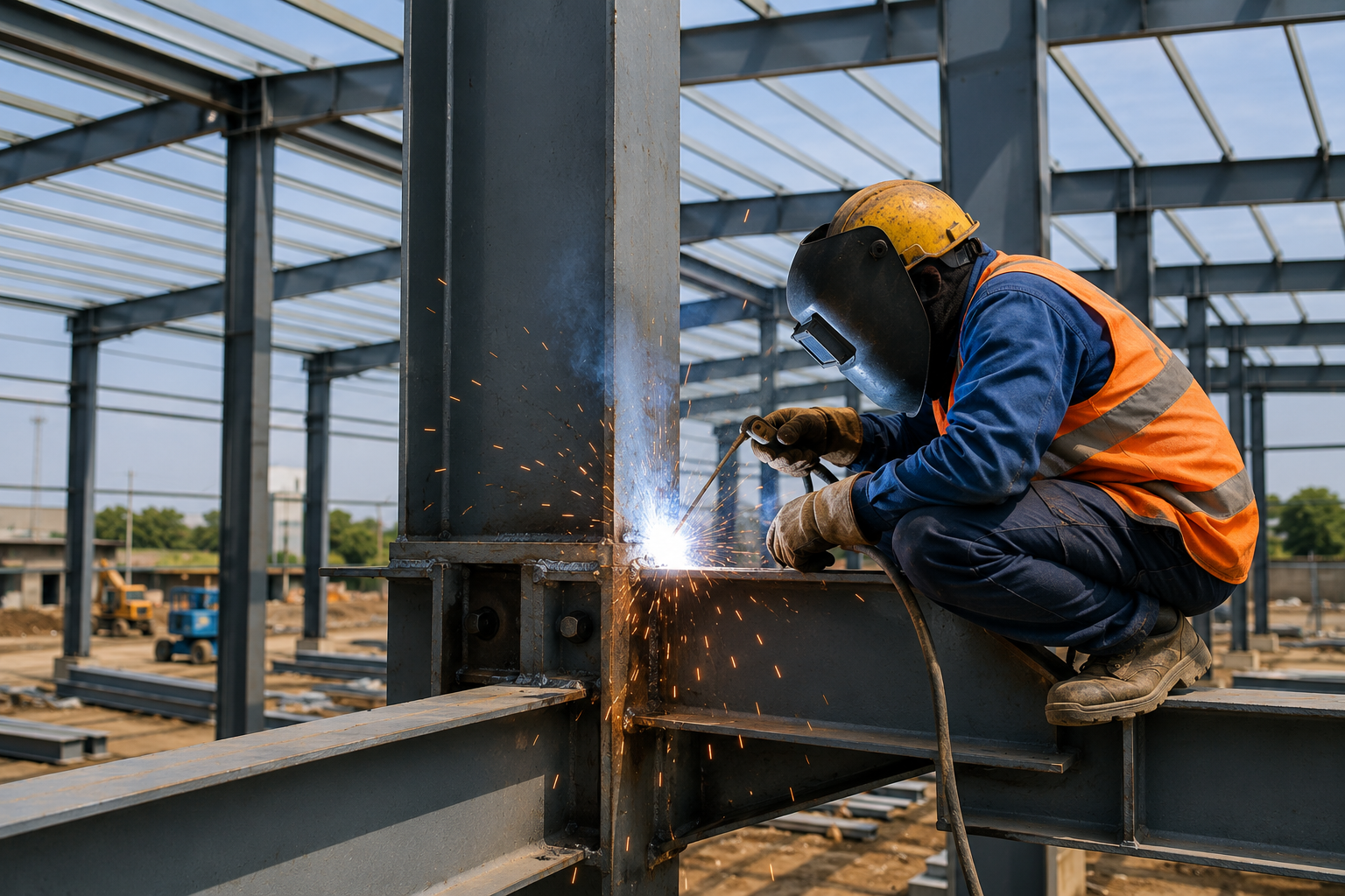 Welding of PEB steel members
